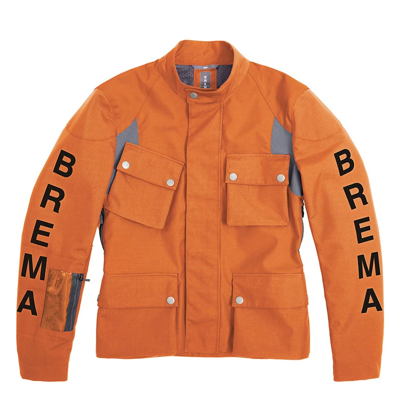 Tessuto Giacca Brema Silver Vase Advs Arancio