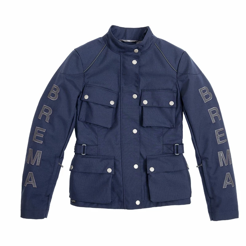 Tessuto Giacca Donna Brema Silver Vase Gt H2out Navy