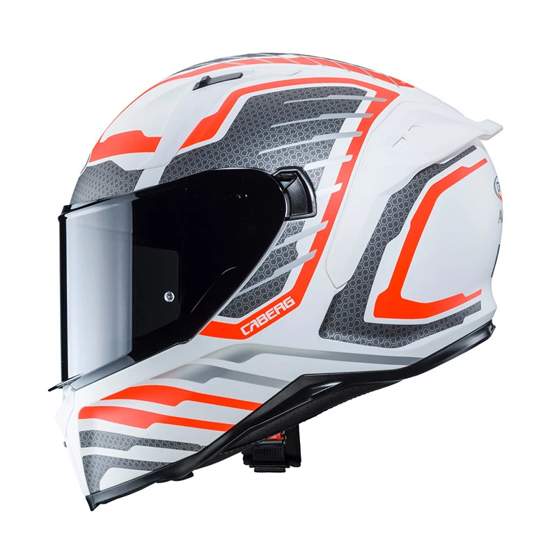 Policarbonato Casco Caberg Avalon Forge Bianco Arancio Argento - immagine 2