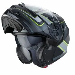 Policarbonato Casco Modulare Caberg Duke 2 Tour Nero Giallo Fluo