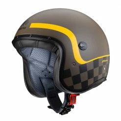 Custom Casco Jet Caberg Freeride Formula Marrone Opaco