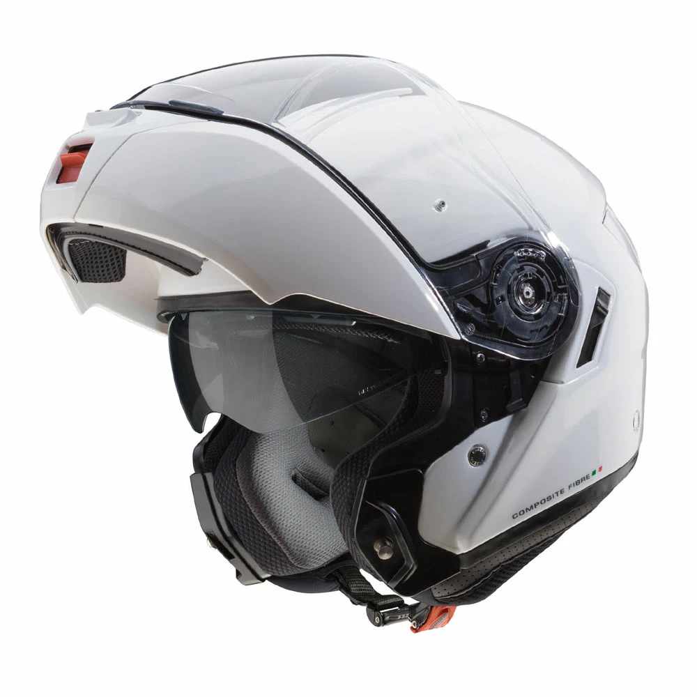 Fibra Casco Modulare Caberg Levo Bianco