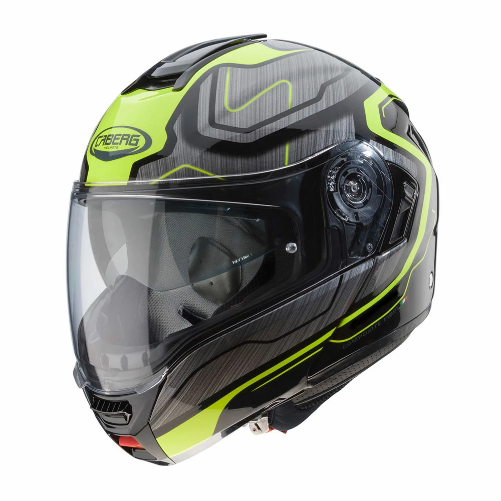 Fibra Casco Modulare Caberg Levo Flow Giallo - immagine 2
