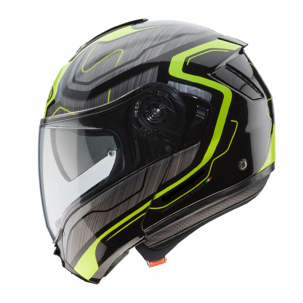 Fibra Casco Modulare Caberg Levo Flow Giallo - immagine 3