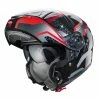 Fibra Casco Modulare Caberg Levo Sonar Rosso Argento