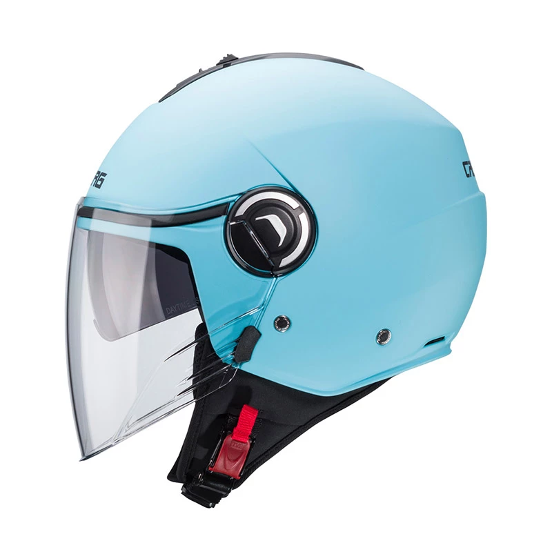 Policarbonato Casco Caberg Riviera V4 Azzurro Opaco - immagine 2