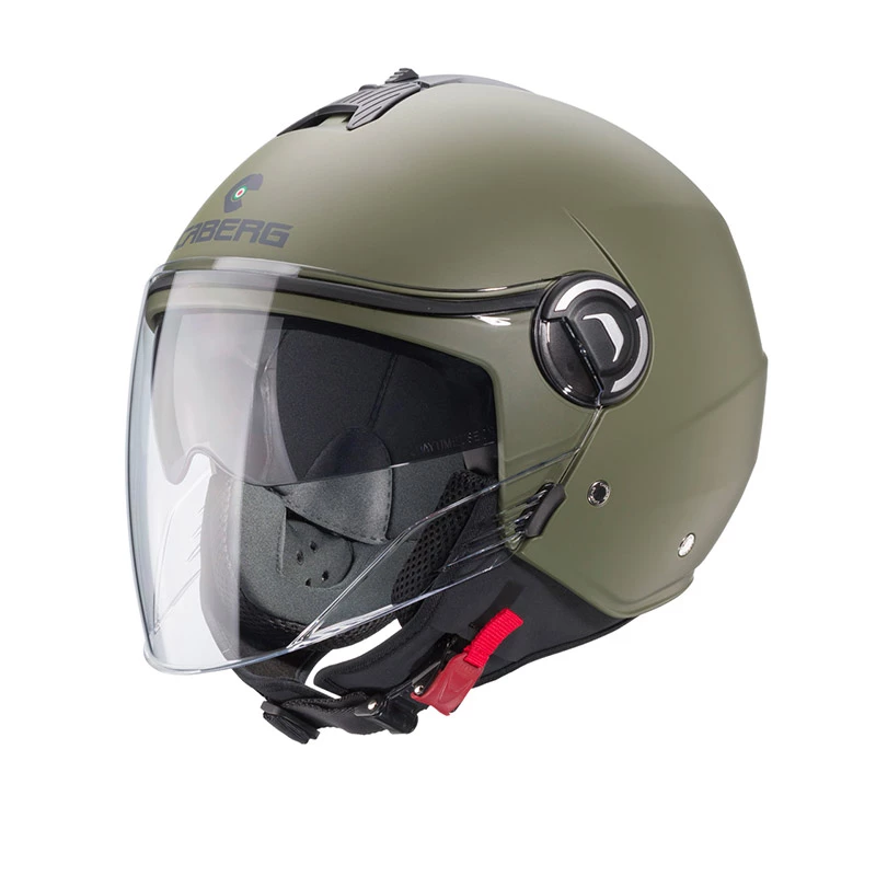 Policarbonato Casco Caberg Riviera V4 Verde Militare Opaco