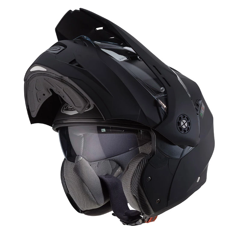 Policarbonato Casco Modulare Caberg Tourmax Nero Opaco